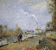 Camille Pissarro Schwartz of Schwartz Metaponto River France oil painting artist